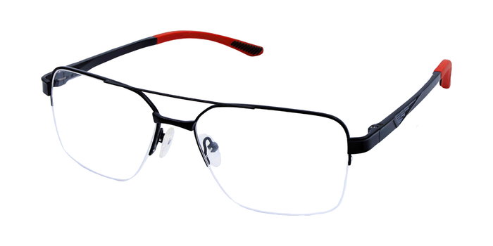 Half Rim Double Bridge Rectangle Classic Sports Eyeglasses