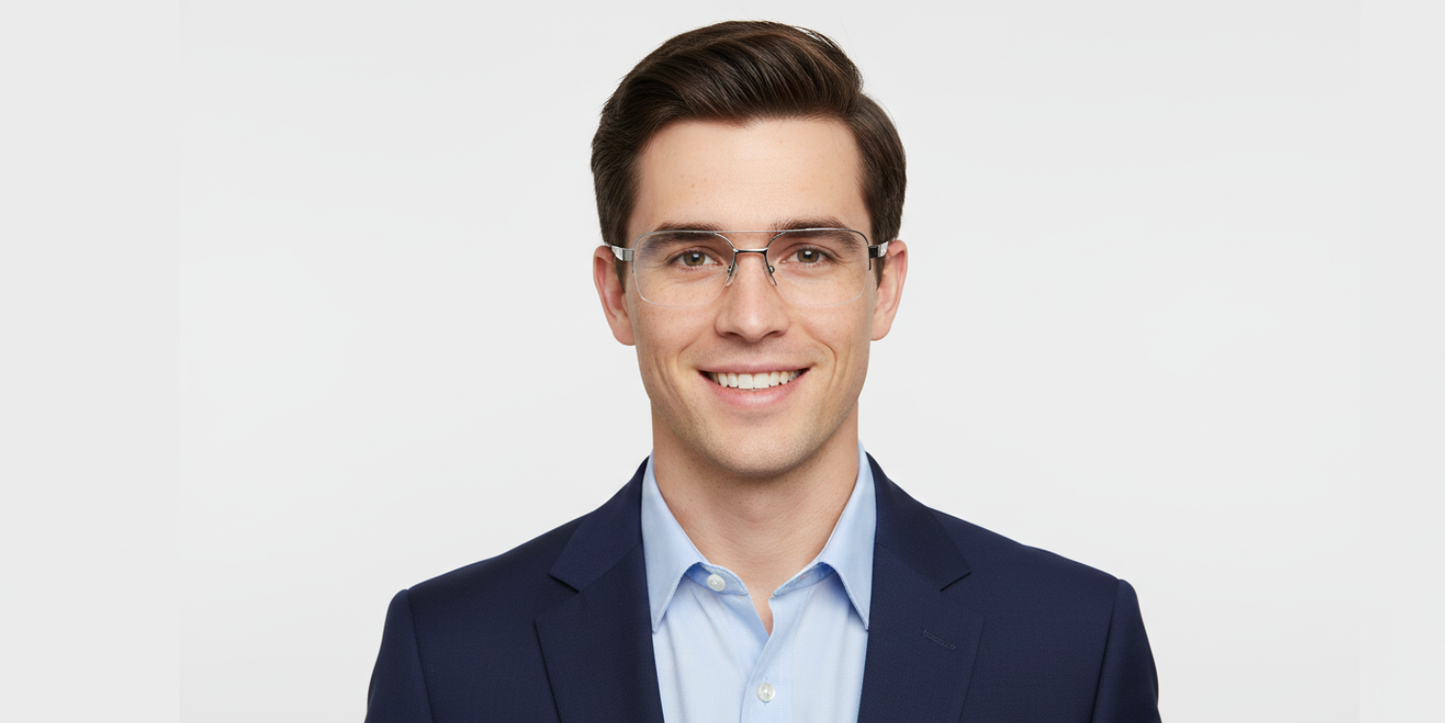 Half Rim Double Bridge Rectangle Classic Sports Eyeglasses