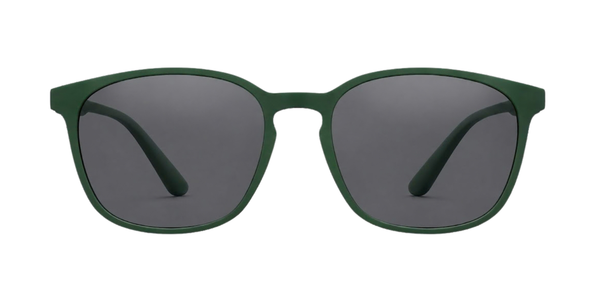 Matte Green Full Rim Round Magneto Eyeglasses