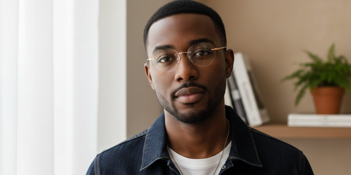 Rimless Round Premium Eyeglasses