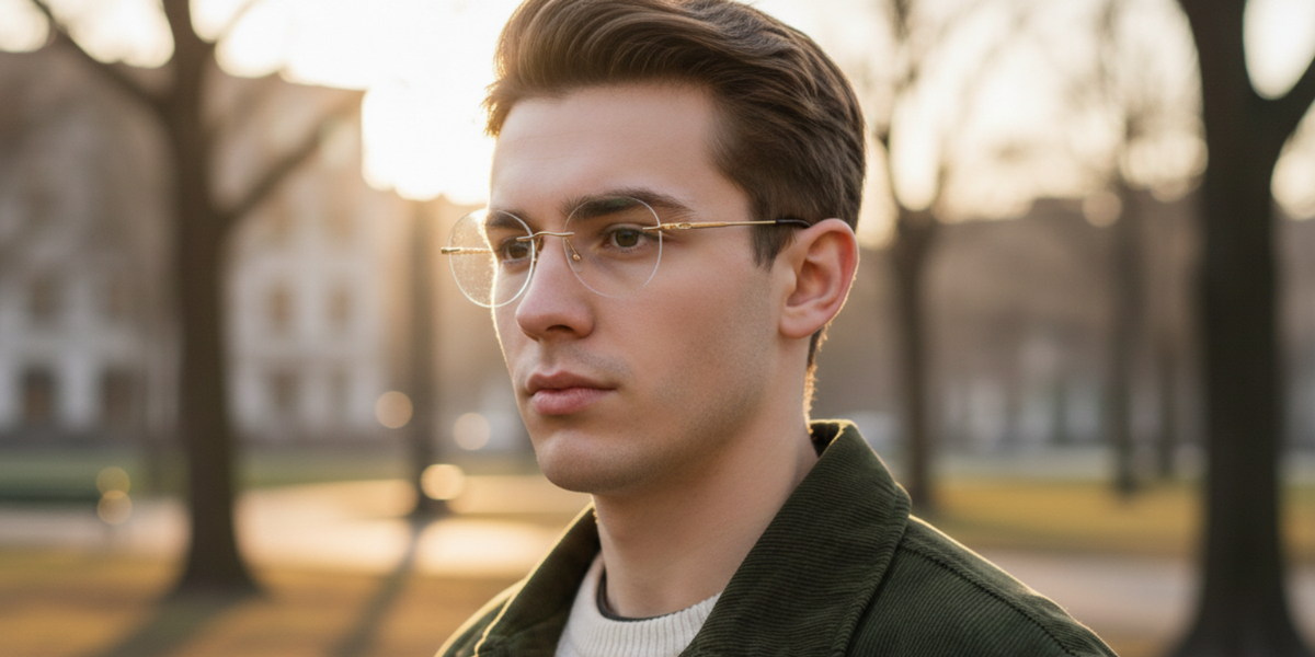 Rimless Round Premium Eyeglasses