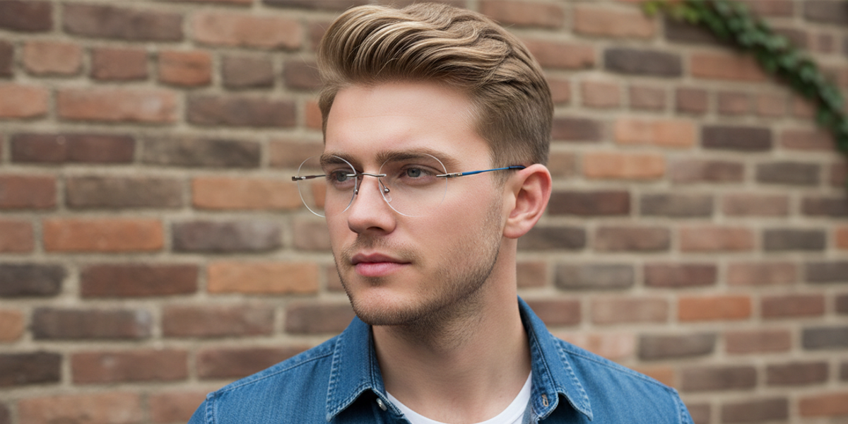 Rimless Round Premium Eyeglasses