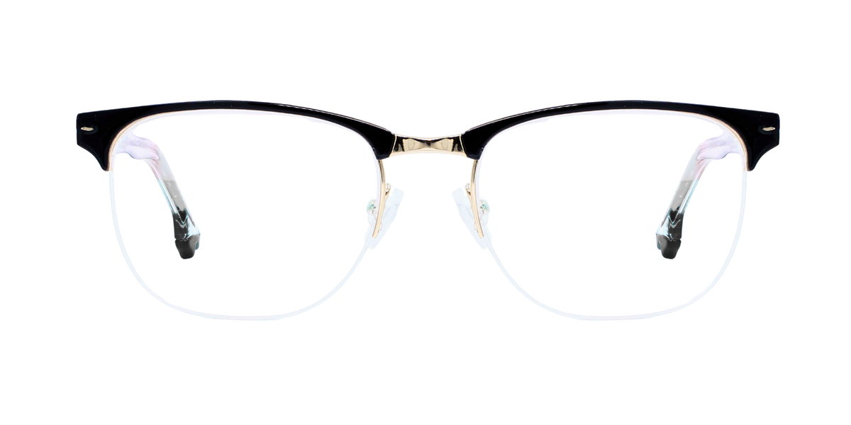 Half Rim Round Classic Eyeglasses