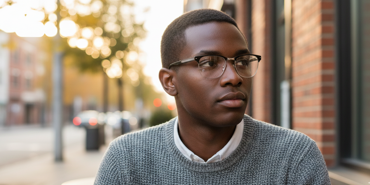 Half Rim Round Classic Eyeglasses