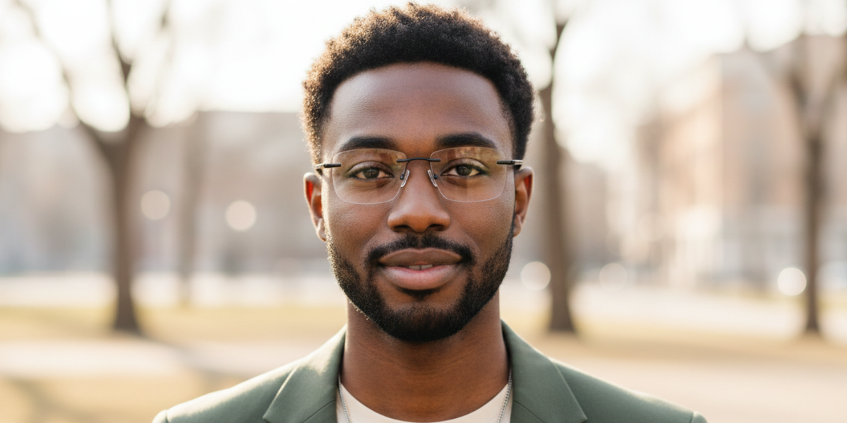 Rimless Rectangle Premium Eyeglasses