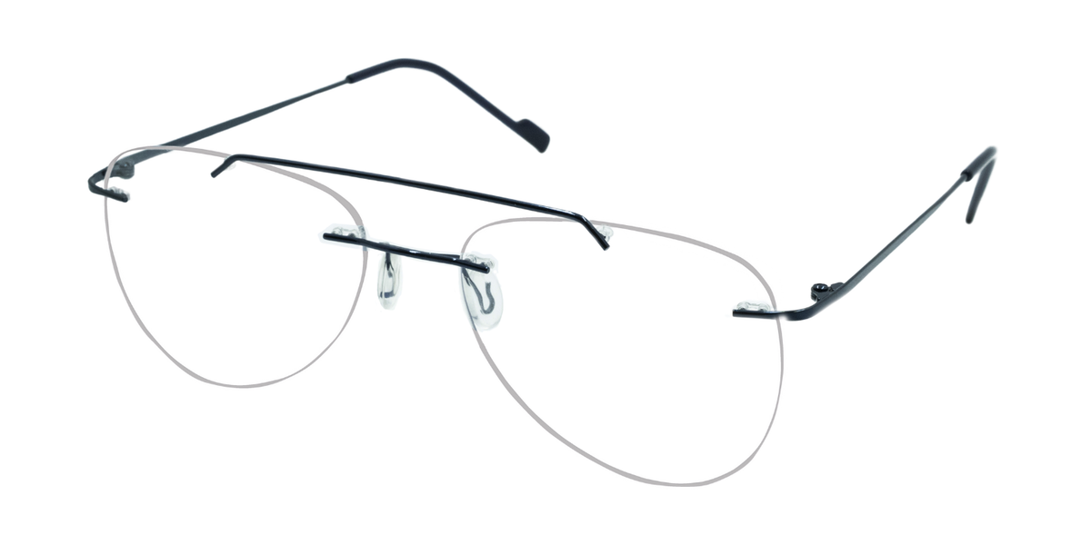 Rimless Aviator Classic Eyeglasses