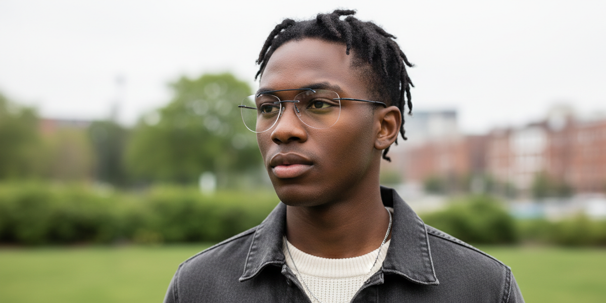 Rimless Aviator Classic Eyeglasses