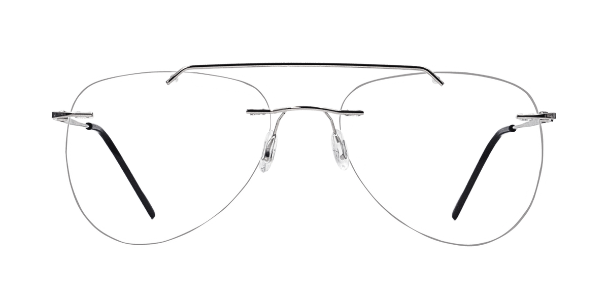 Rimless Aviator Classic Eyeglasses