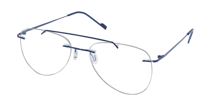Rimless Aviator Classic Eyeglasses