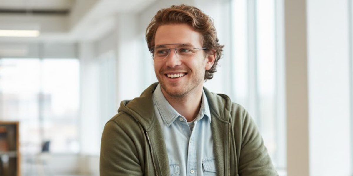 Rimless Aviator Classic Eyeglasses