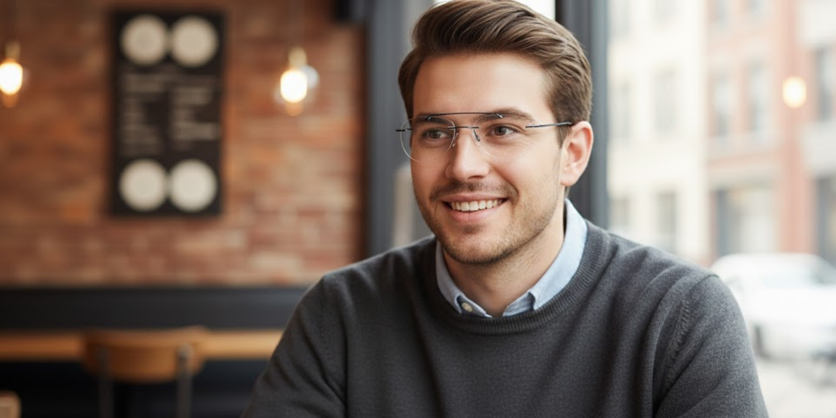 Rimless Aviator Classic Eyeglasses