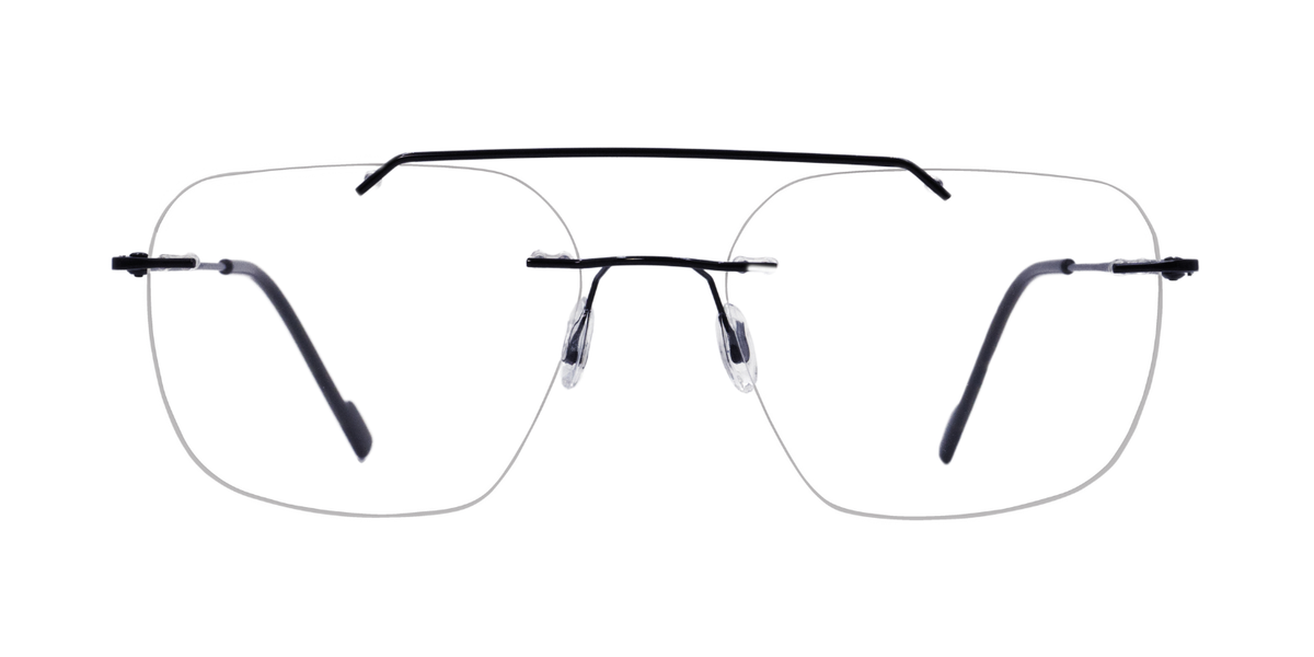 Rimless Rectangle Classic Eyeglasses
