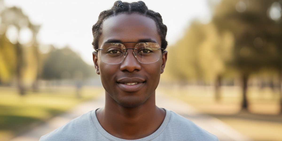 Rimless Rectangle Classic Eyeglasses