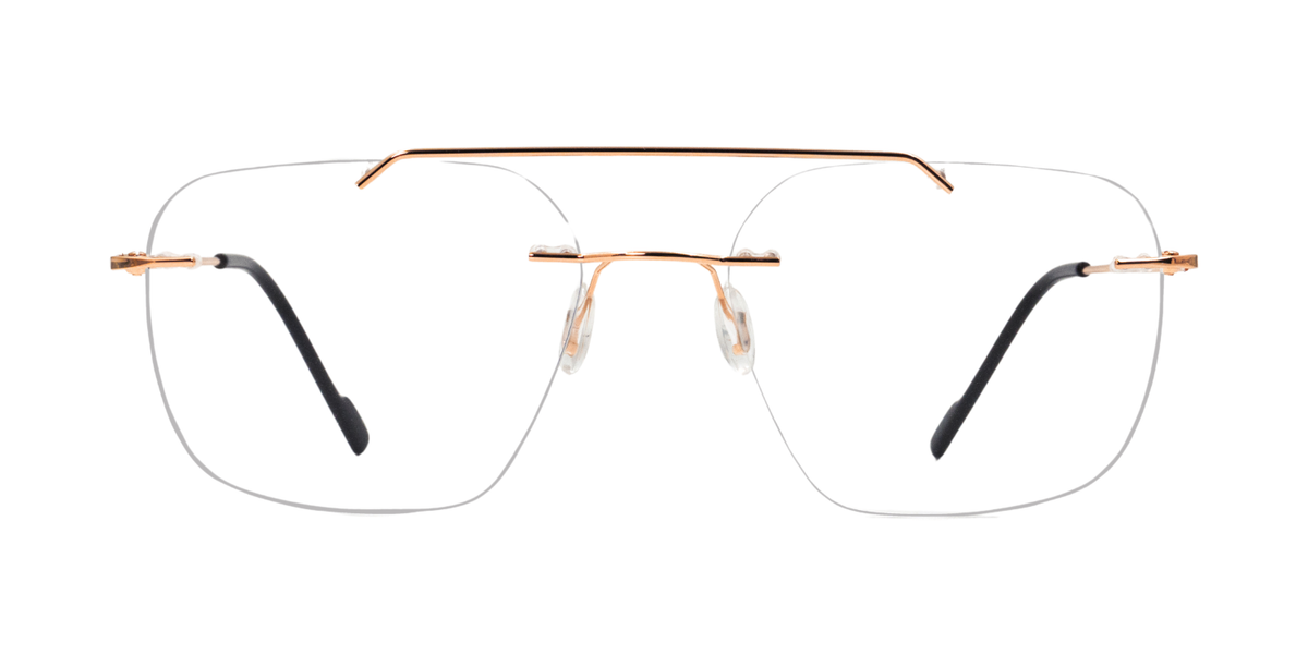 Rimless Rectangle Classic Eyeglasses