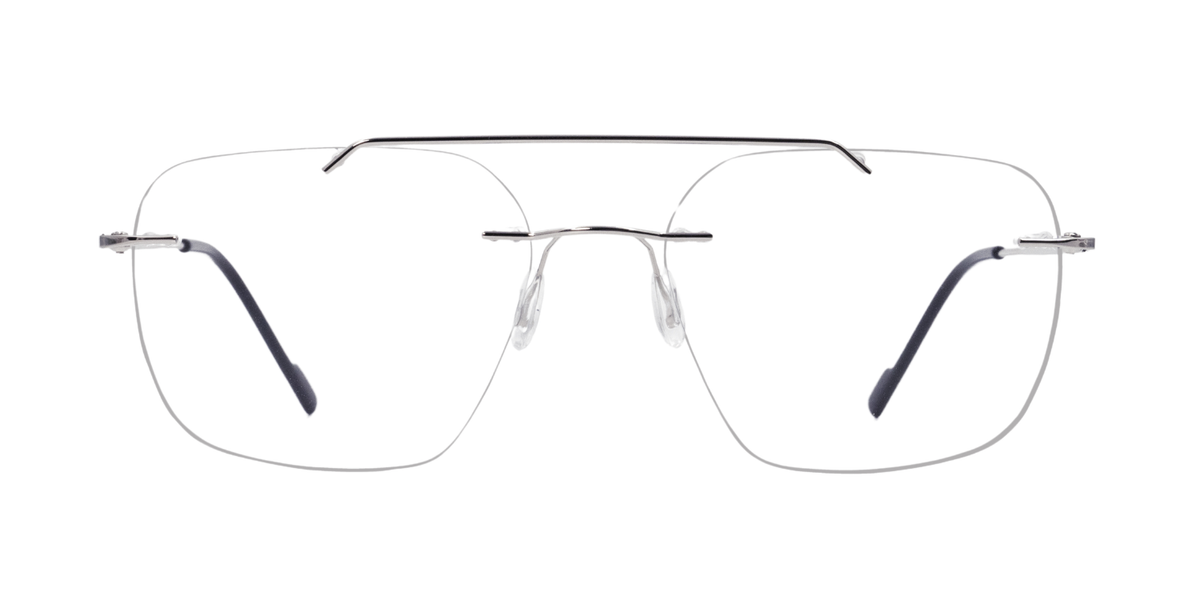 Rimless Rectangle Classic Eyeglasses