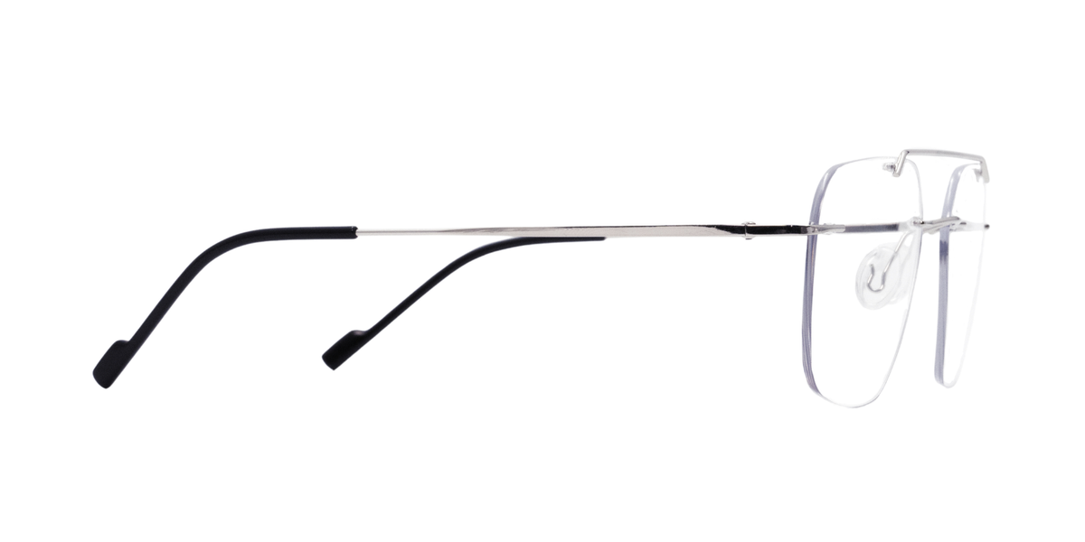 Rimless Rectangle Classic Eyeglasses