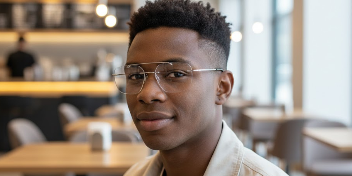 Rimless Rectangle Classic Eyeglasses