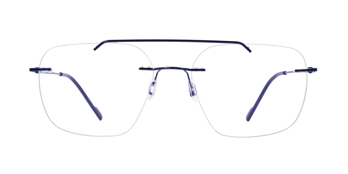 Rimless Rectangle Classic Eyeglasses