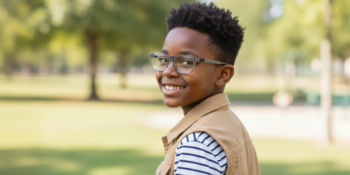 Full Rim Rectangle Magneto Premium Kids Eyeglasses