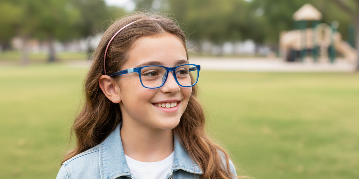 Full Rim Rectangle Magneto Premium Kids Eyeglasses