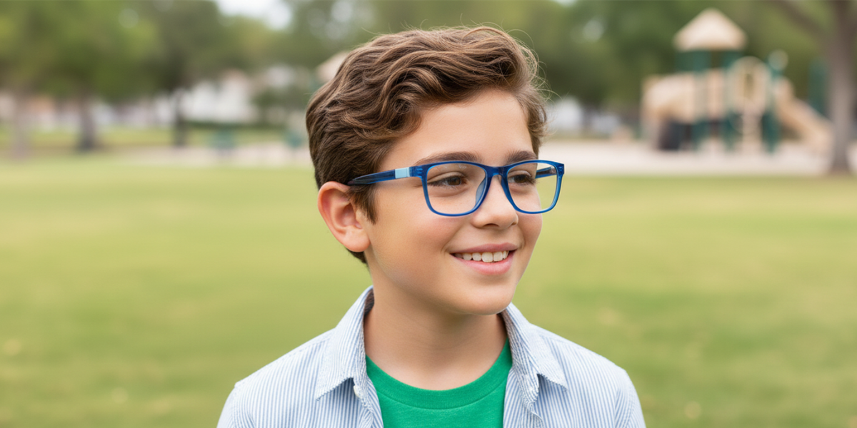 Full Rim Rectangle Magneto Premium Kids Eyeglasses