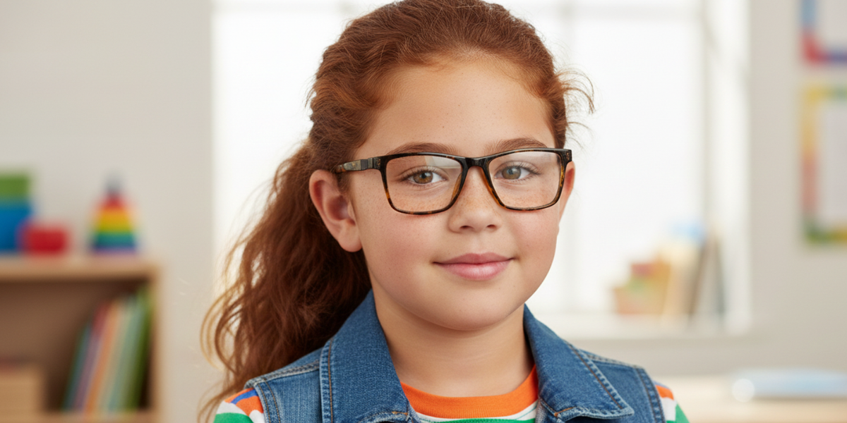 Full Rim Rectangle Magneto Premium Kids Eyeglasses