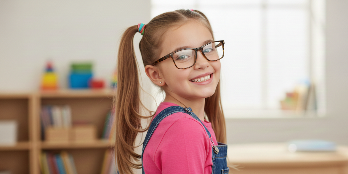 Full Rim Rectangle Magneto Premium Kids Eyeglasses