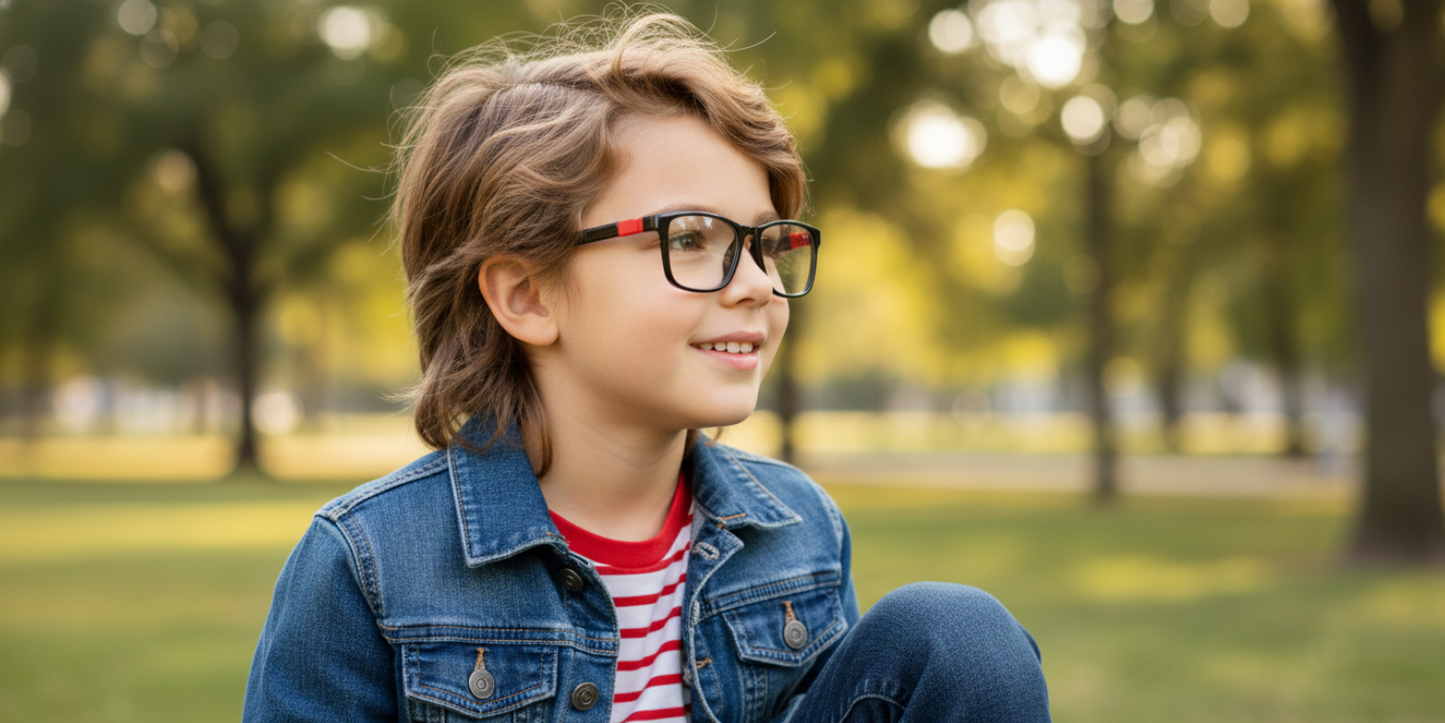 Full Rim Rectangle Magneto Premium Kids Eyeglasses