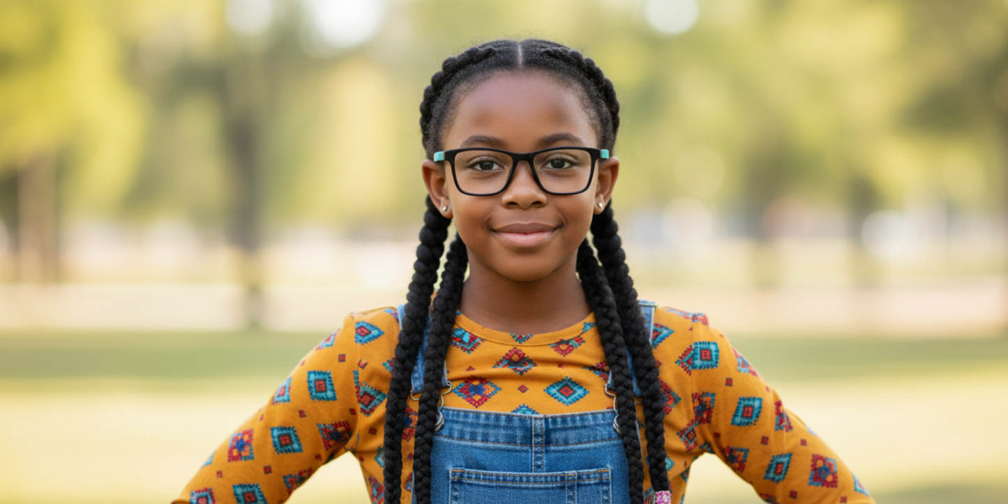 Full Rim Rectangle Magneto Premium Kids Eyeglasses