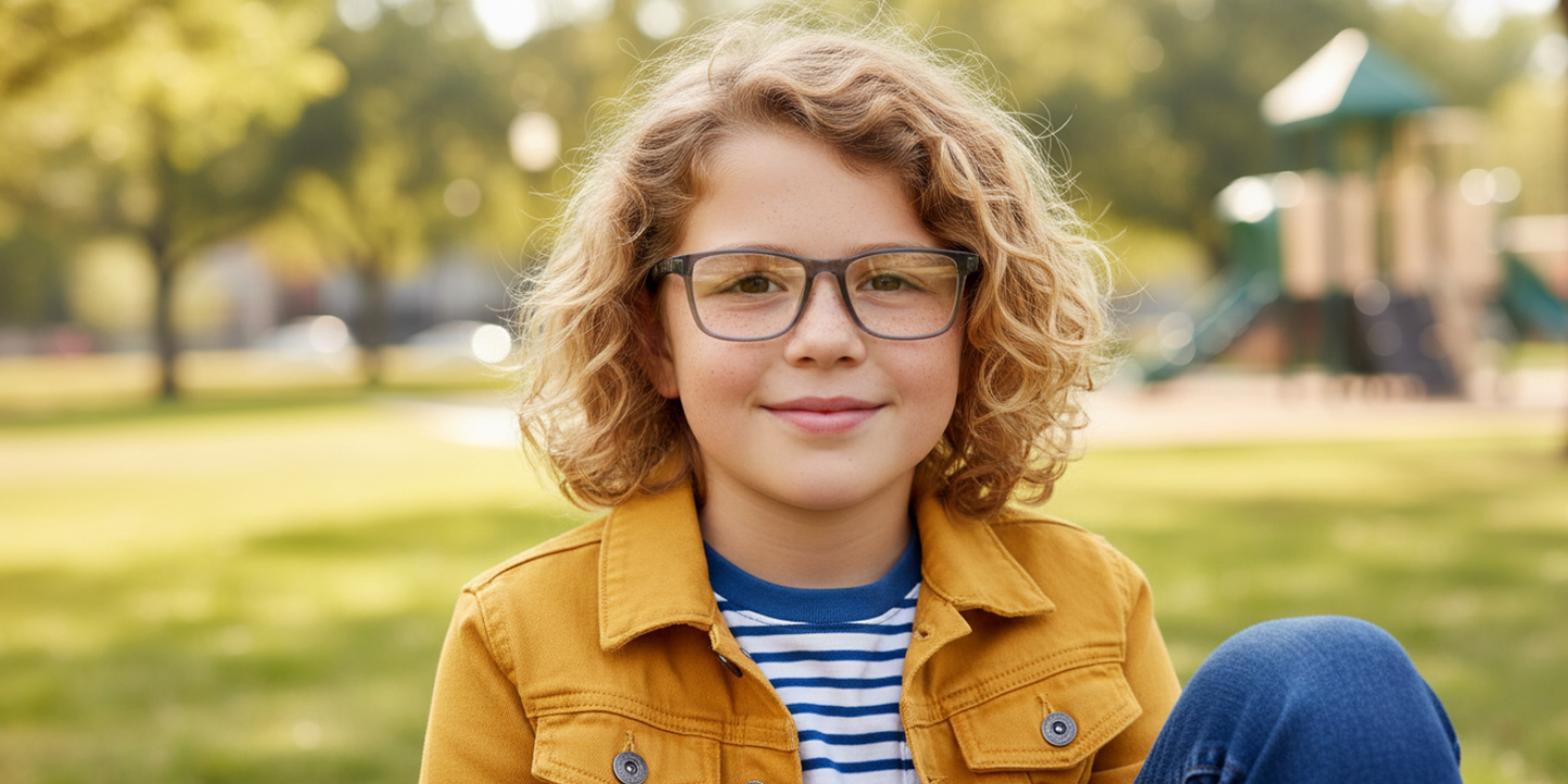 Full Rim Rectangle Magneto Premium Kids Eyeglasses