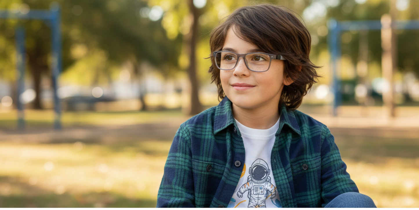 Full Rim Rectangle Magneto Premium Kids Eyeglasses