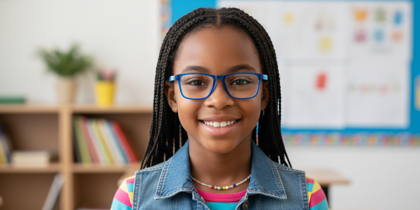 Full Rim Rectangle Magneto Premium Kids Eyeglasses