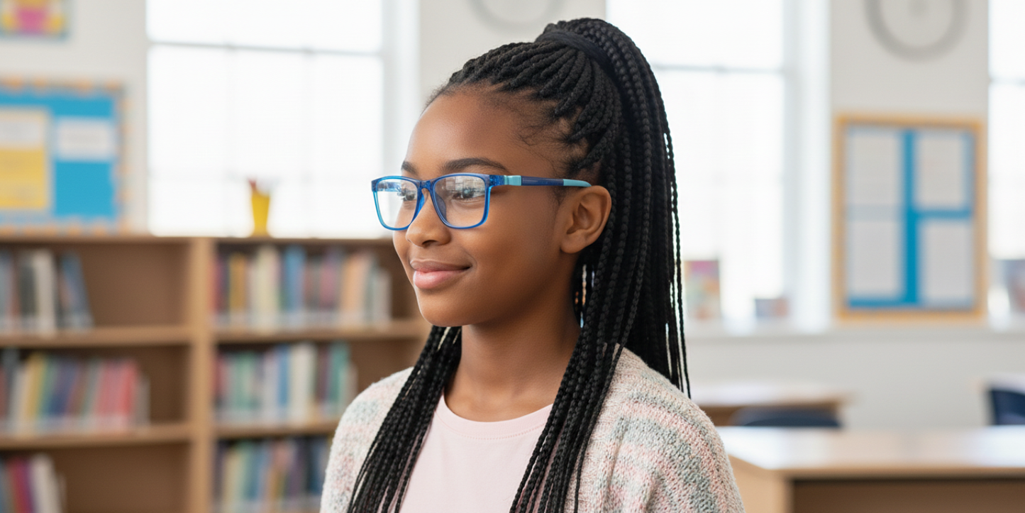 Full Rim Rectangle Magneto Premium Kids Eyeglasses
