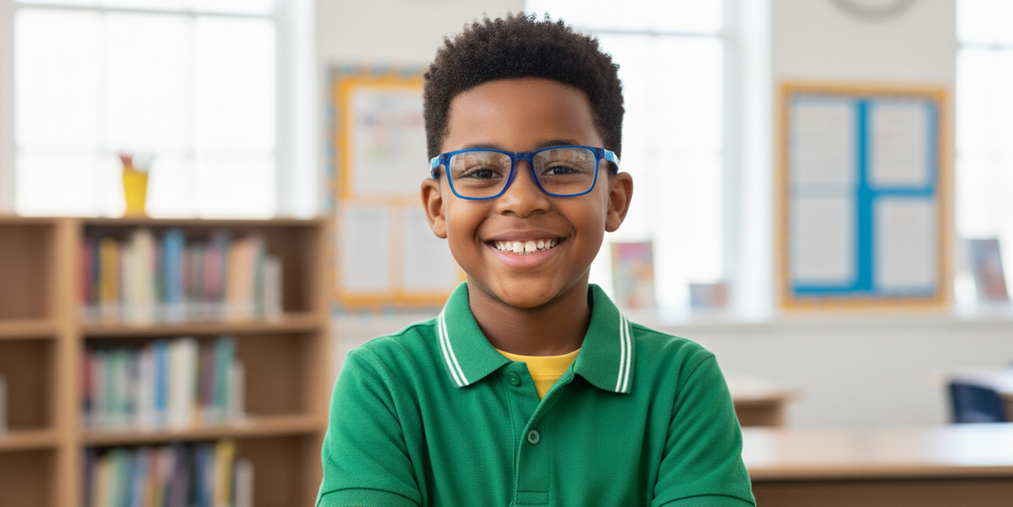 Full Rim Rectangle Magneto Premium Kids Eyeglasses