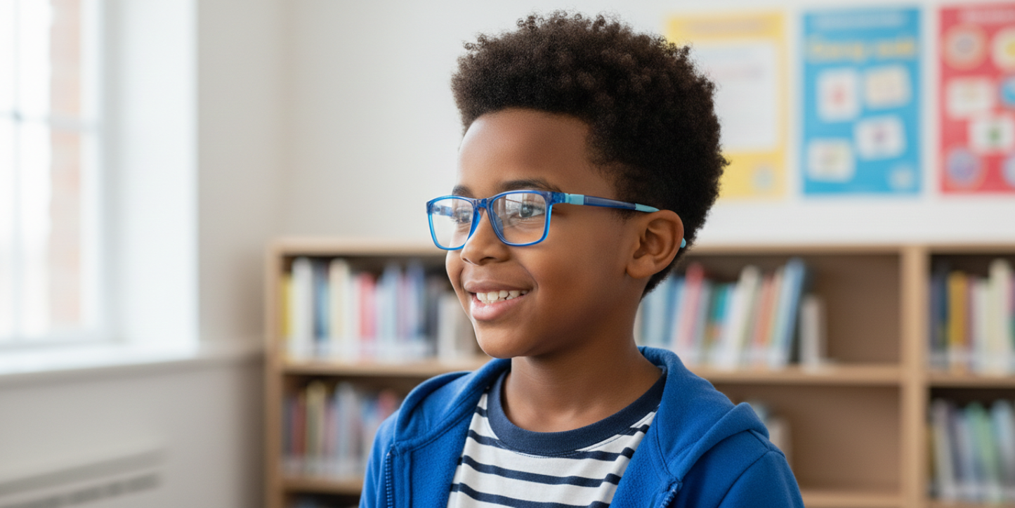 Full Rim Rectangle Magneto Premium Kids Eyeglasses