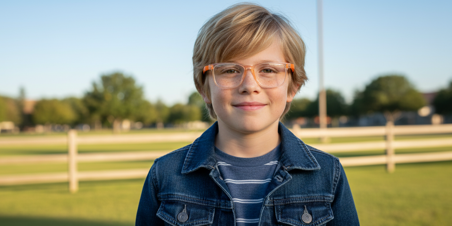 Full Rim Rectangle Magneto Premium Kids Eyeglasses