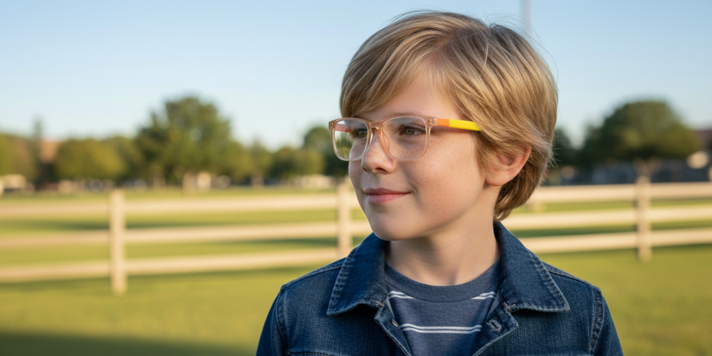 Full Rim Rectangle Magneto Premium Kids Eyeglasses