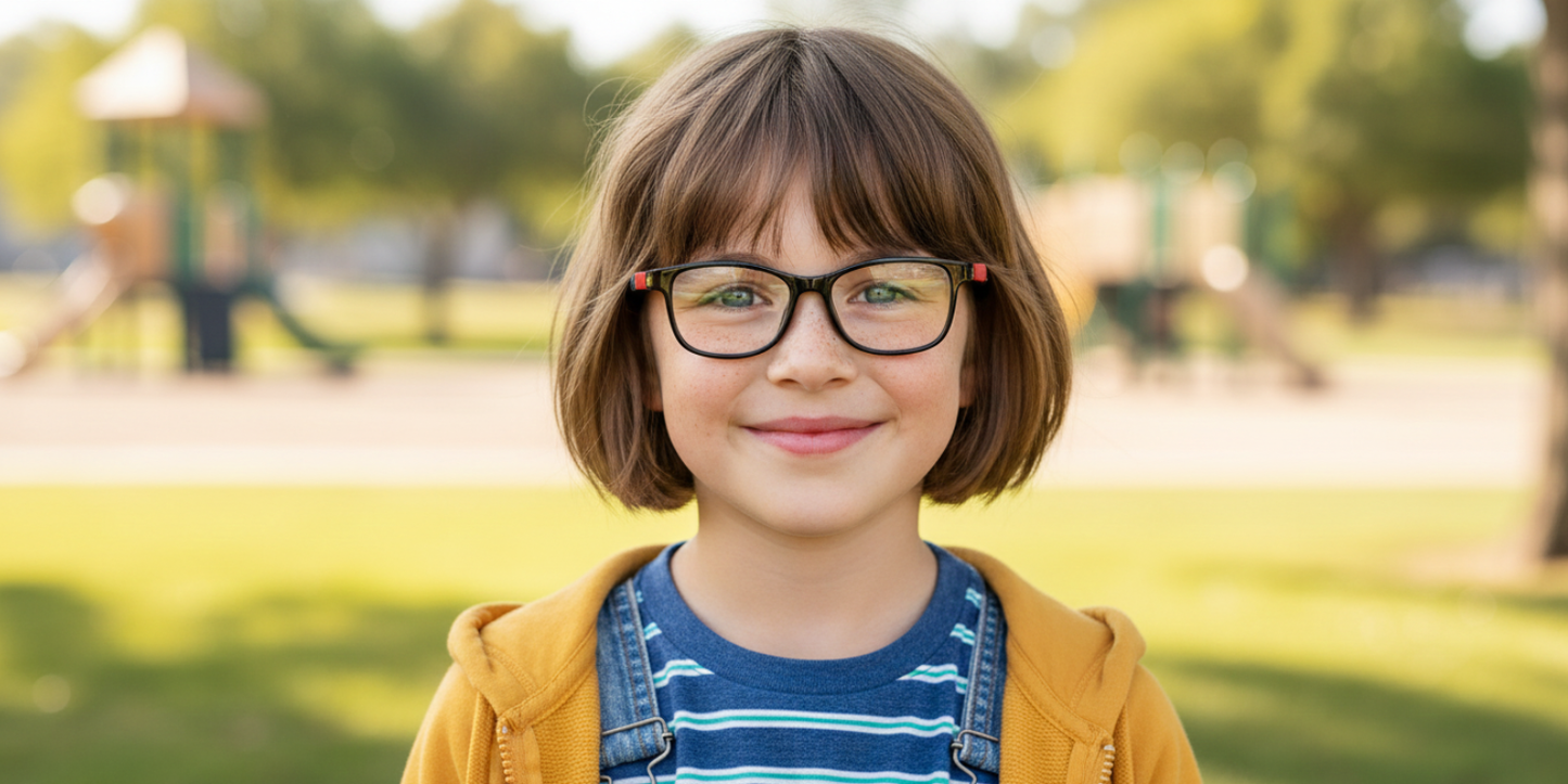 Full Rim Rectangle Magneto Premium Kids Eyeglasses
