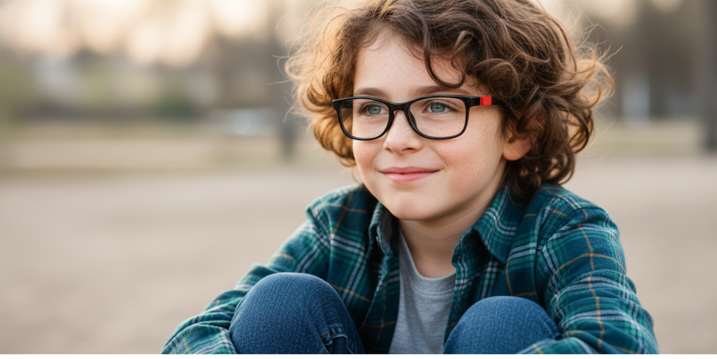 Full Rim Rectangle Magneto Premium Kids Eyeglasses