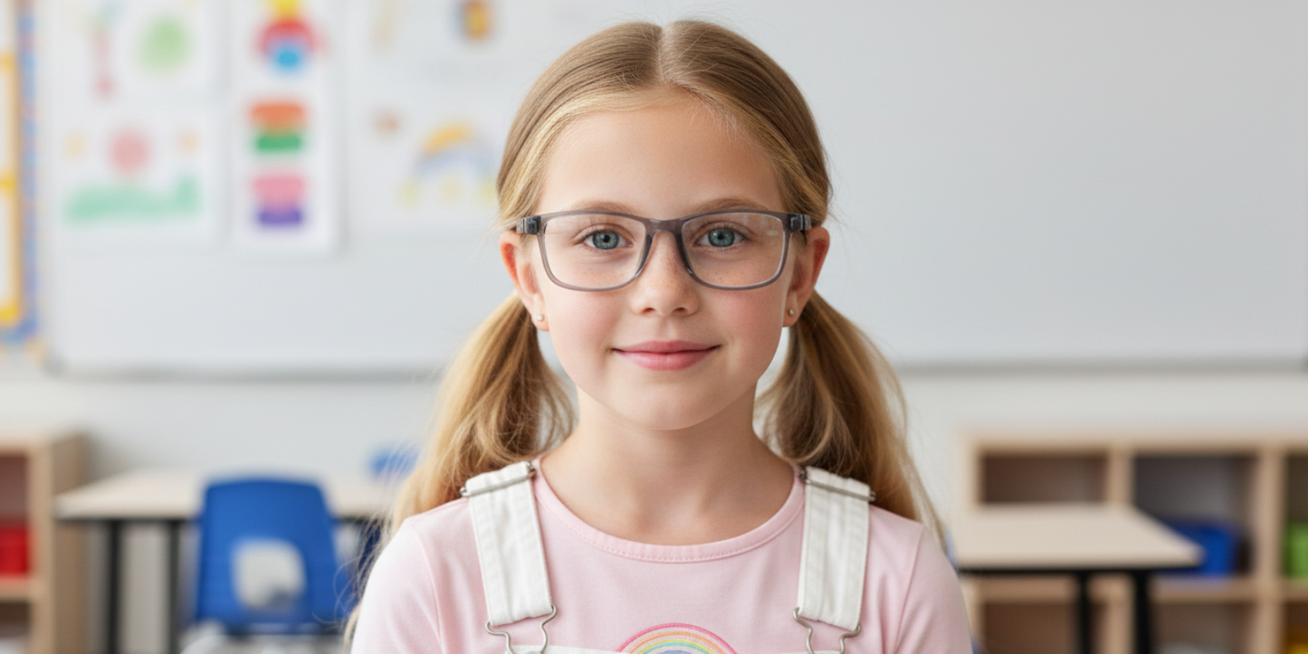 Full Rim Rectangle Magneto Premium Kids Eyeglasses