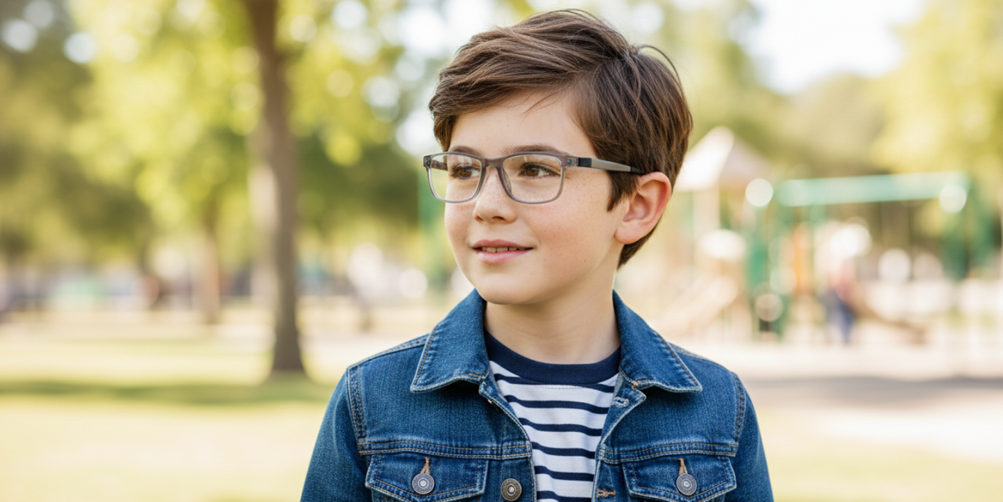Full Rim Rectangle Magneto Premium Kids Eyeglasses