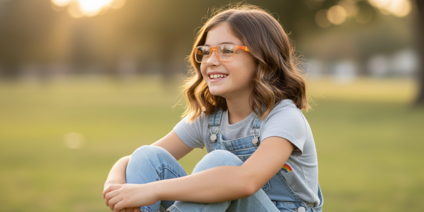 Full Rim Rectangle Magneto Premium Kids Eyeglasses