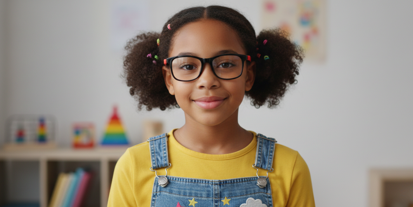 Full Rim Rectangle Magneto Premium Kids Eyeglasses