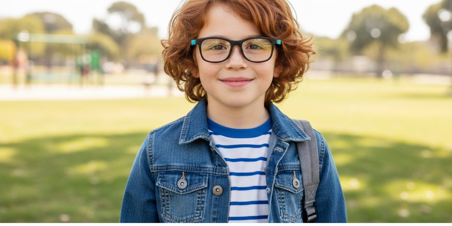 Full Rim Rectangle Magneto Premium Kids Eyeglasses