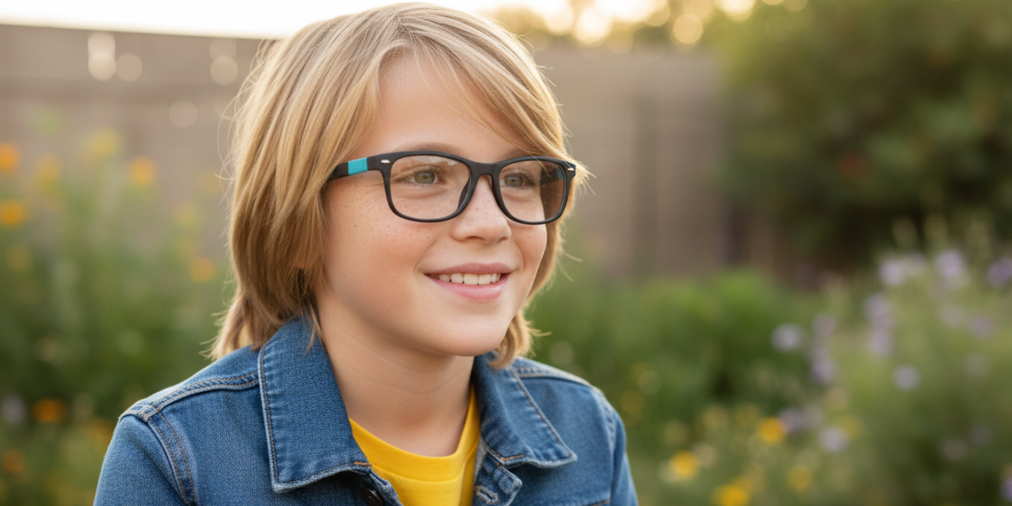Full Rim Rectangle Magneto Premium Kids Eyeglasses