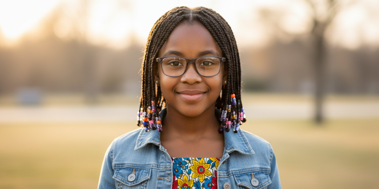 Full Rim Rectangle Magneto Premium Kids Eyeglasses