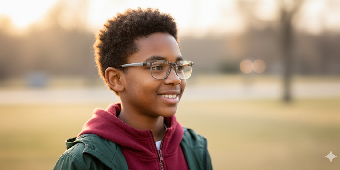 Full Rim Rectangle Magneto Premium Kids Eyeglasses