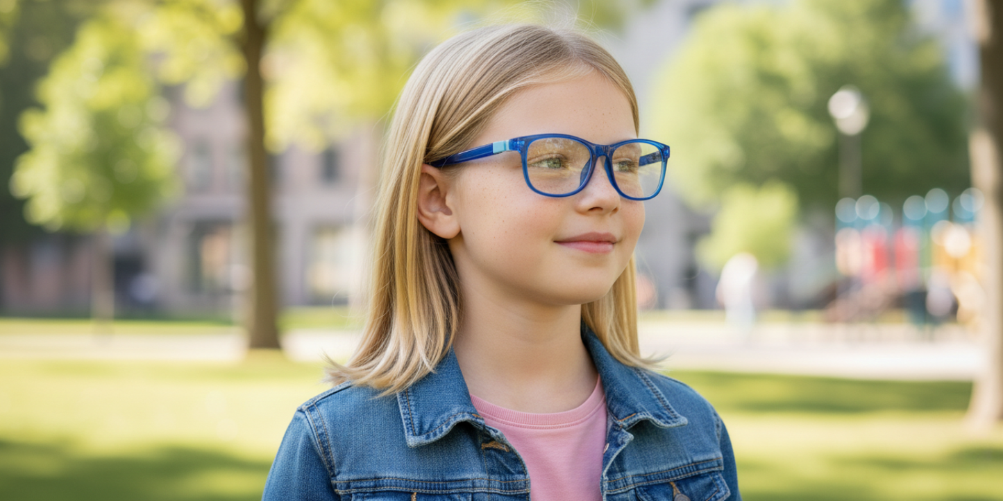 Full Rim Rectangle Magneto Premium Kids Eyeglasses