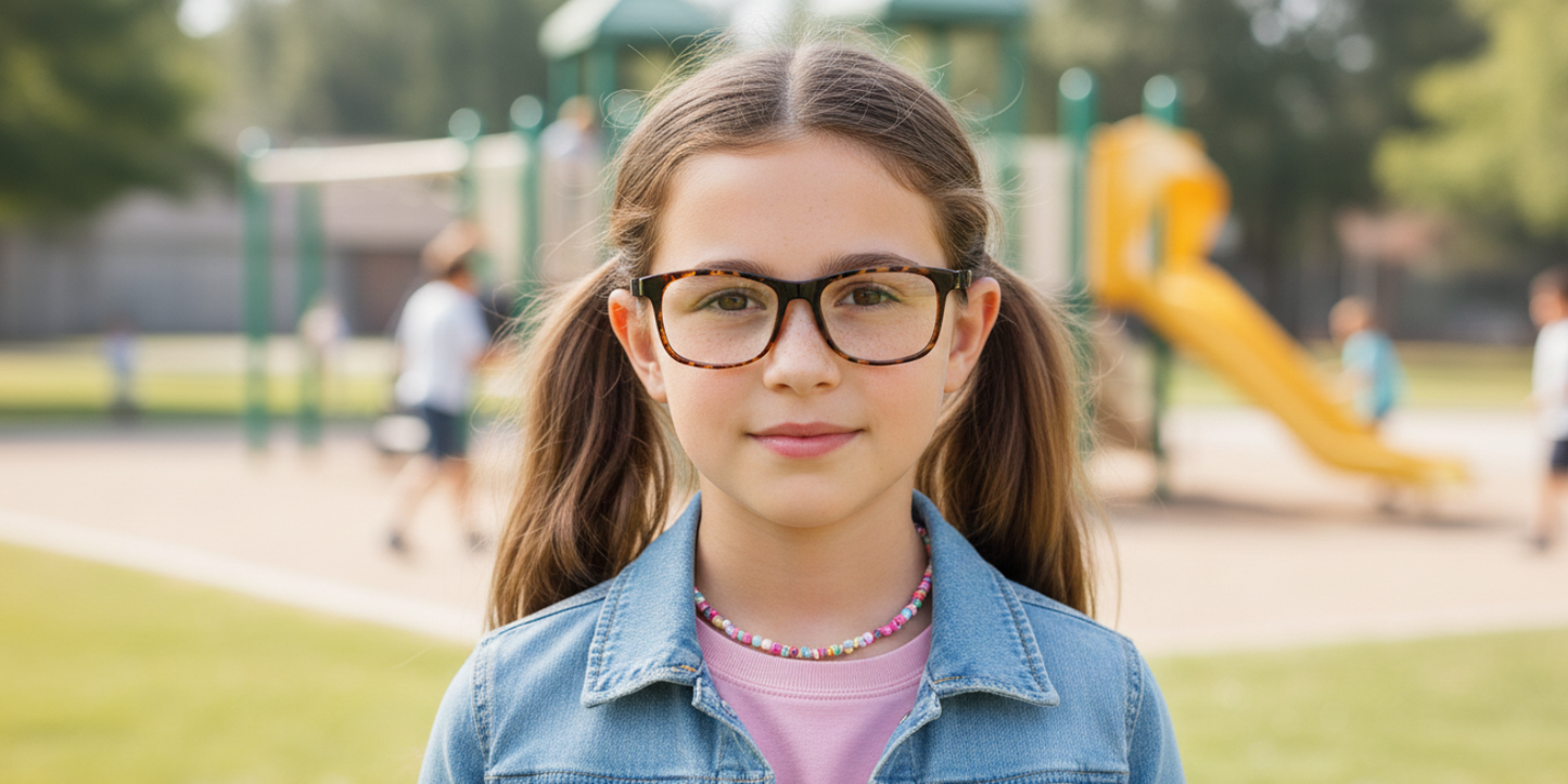 Full Rim Rectangle Magneto Premium Kids Eyeglasses