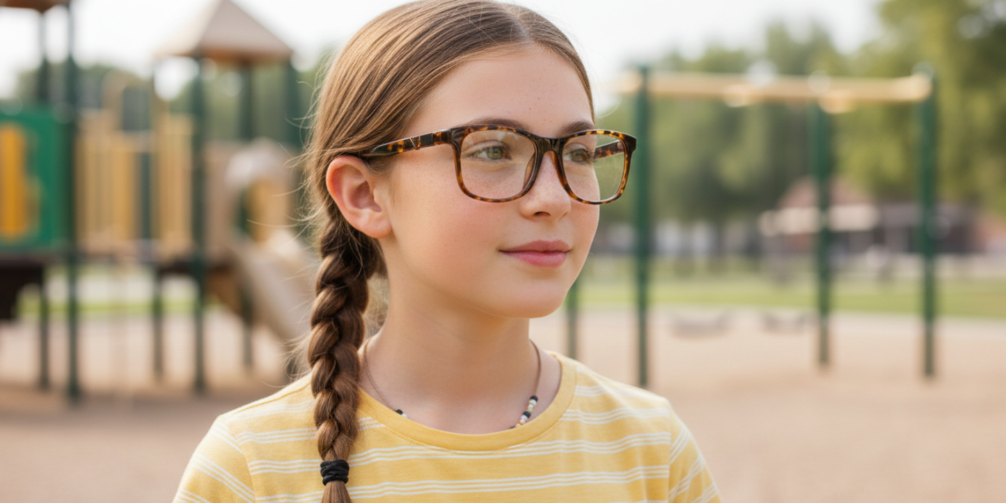 Full Rim Rectangle Magneto Premium Kids Eyeglasses